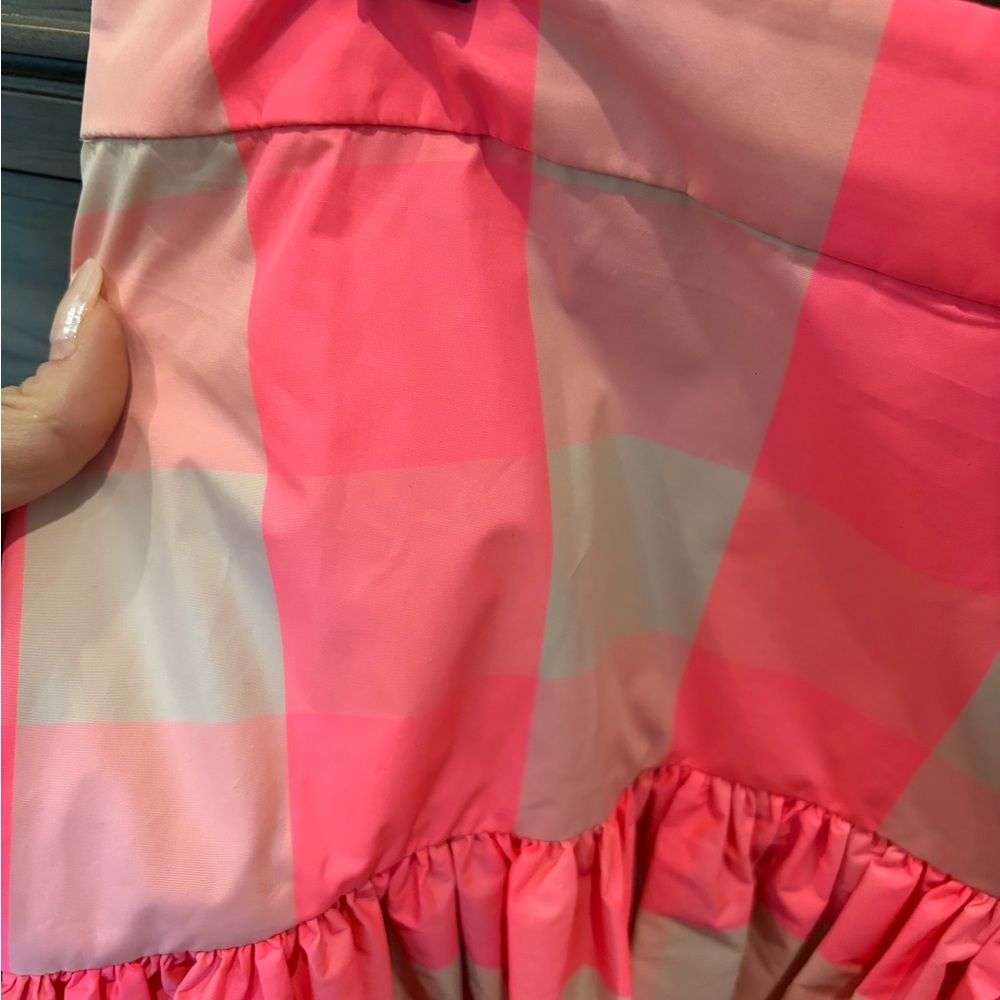 J. Crew neon pink tan check plaid taffeta party twirl skirt 12 - Picture 6 of 12